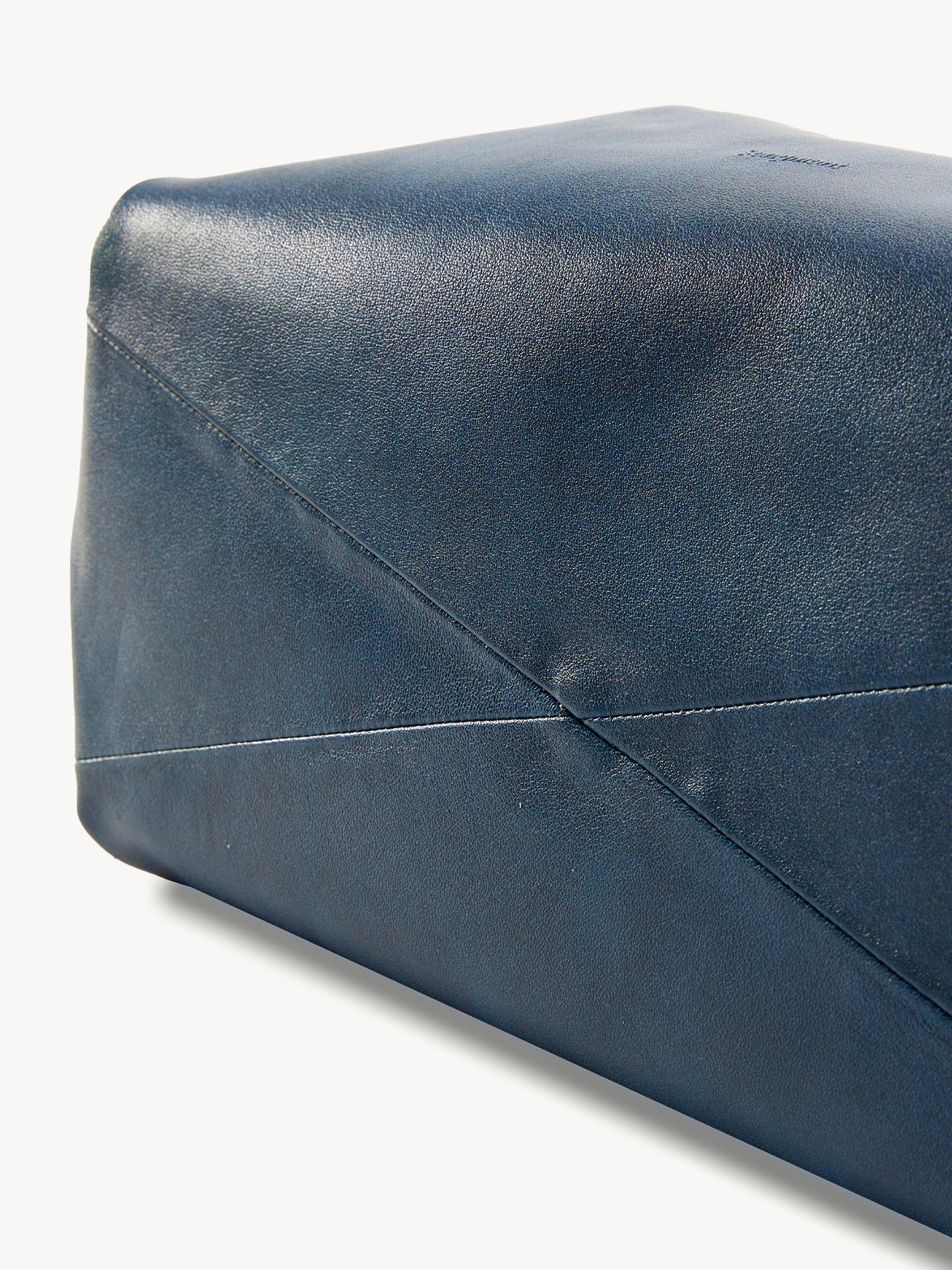 Orta Boy Gather Çanta Seti – Lacivert (Kontrast Ton)