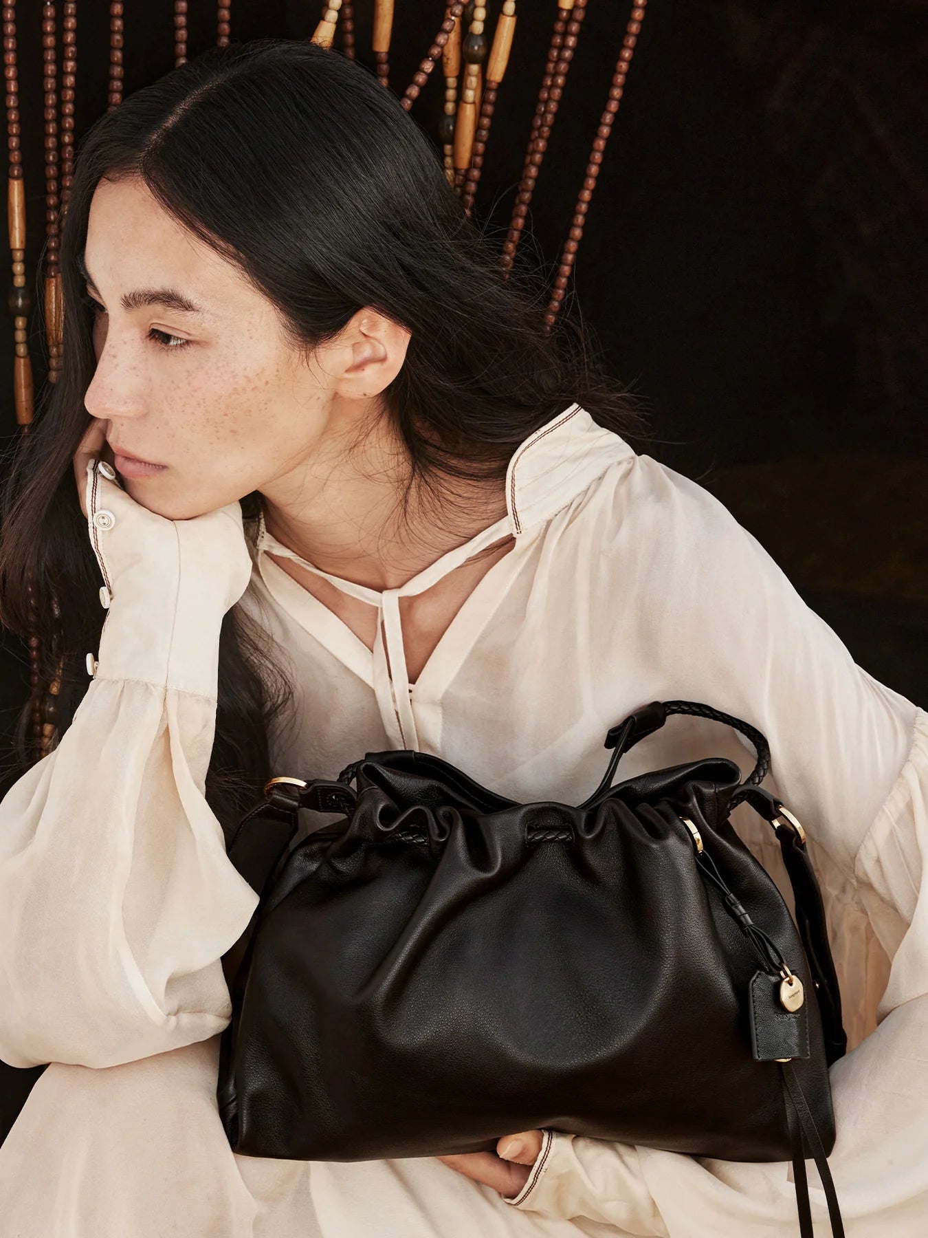 Küçük Gather Çanta Seti – Oniks