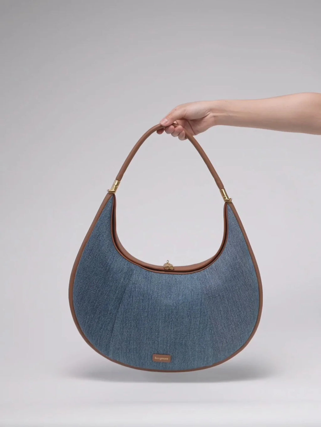 Büyük Luna Çanta (Yeni Versiyon) - Denim