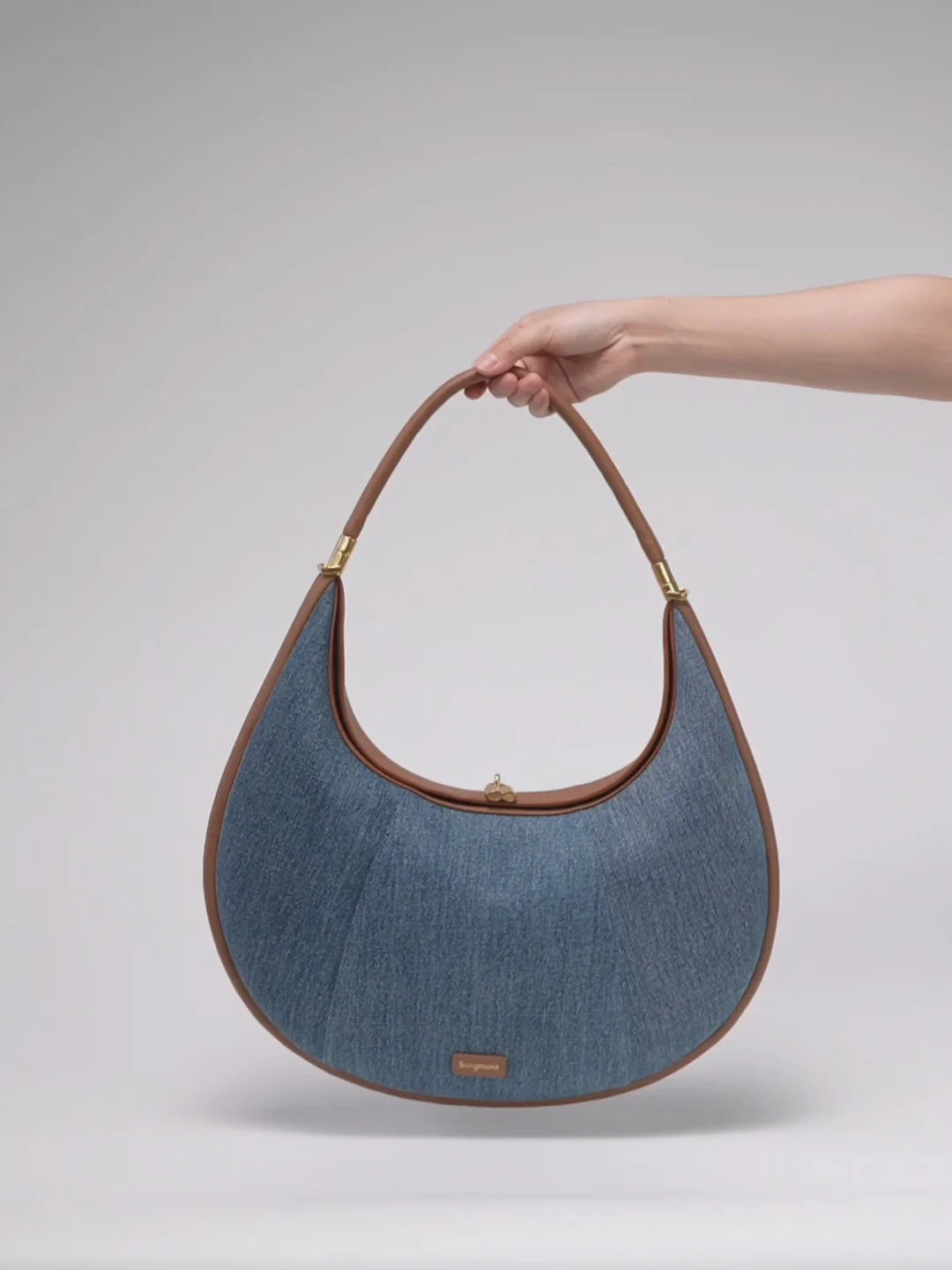 Büyük Luna Çanta (Yeni Versiyon) - Denim