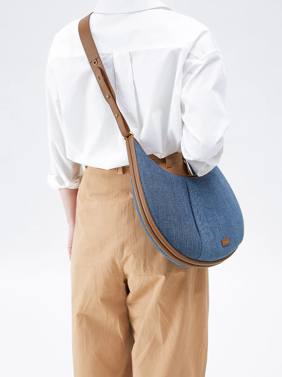 Büyük Luna Çanta (Yeni Versiyon) - Denim