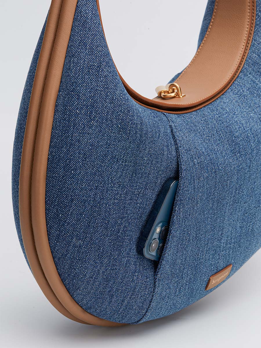 Büyük Luna Çanta (Yeni Versiyon) - Denim
