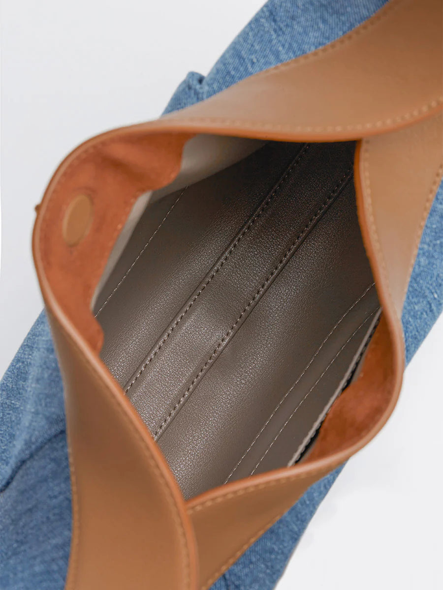 Büyük Luna Çanta (Yeni Versiyon) - Denim