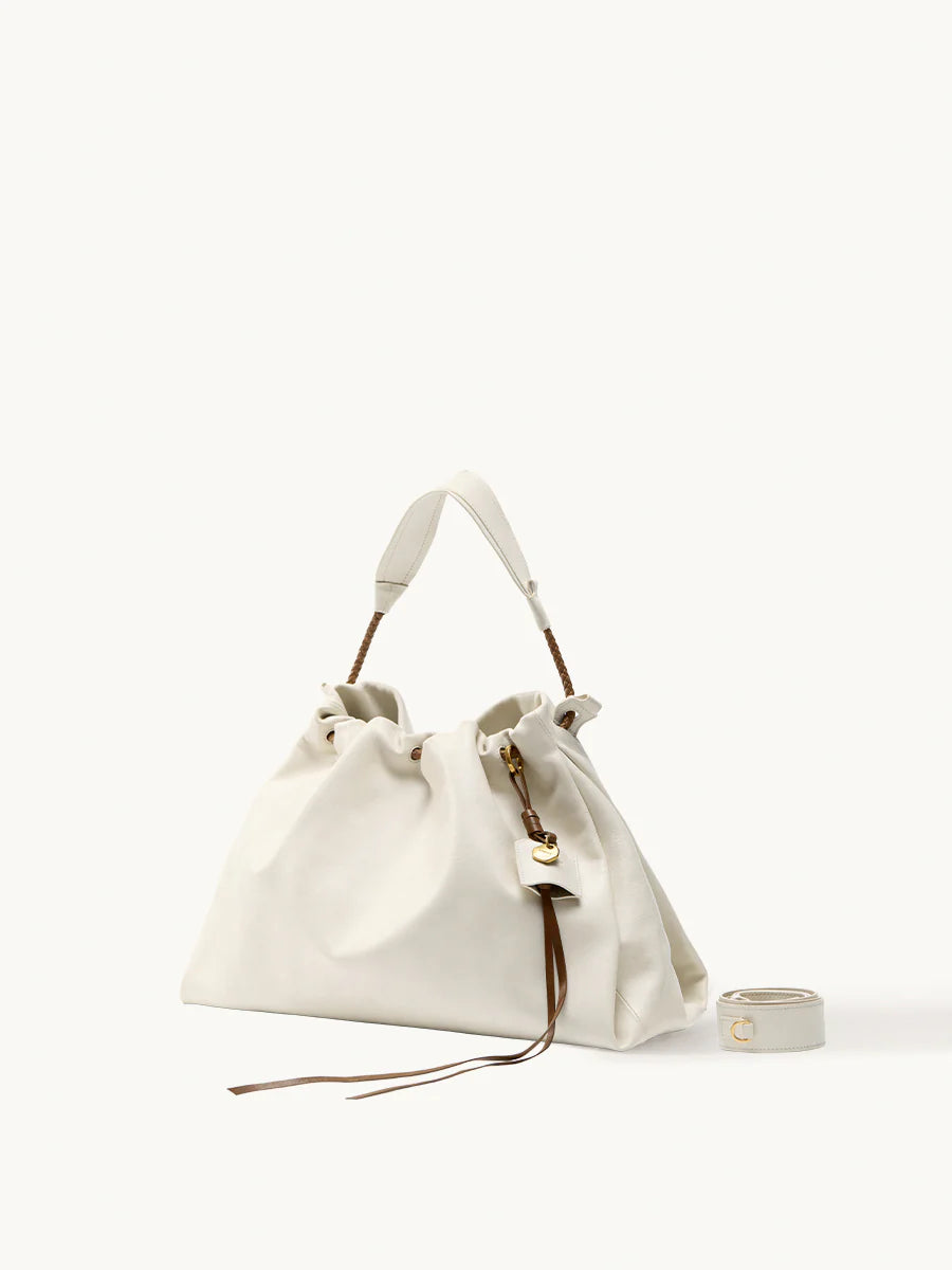 Orta Boy Gather Çanta Seti – Bulut (Kontrast Ton)