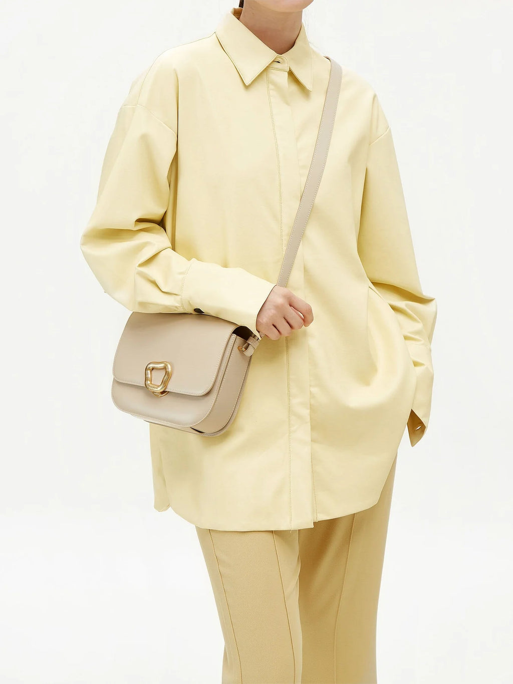 Orta Boy Reset Tofu Çanta – İnci Grisi