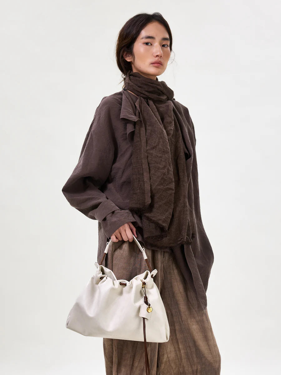 Küçük Gather Çanta Seti – Bulut (Kontrast Ton)