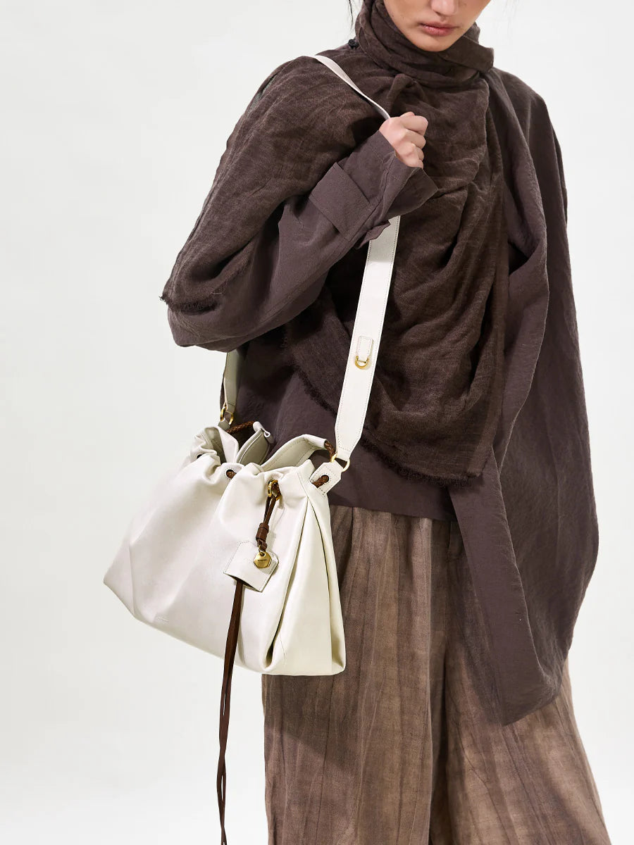 Küçük Gather Çanta Seti – Bulut (Kontrast Ton)