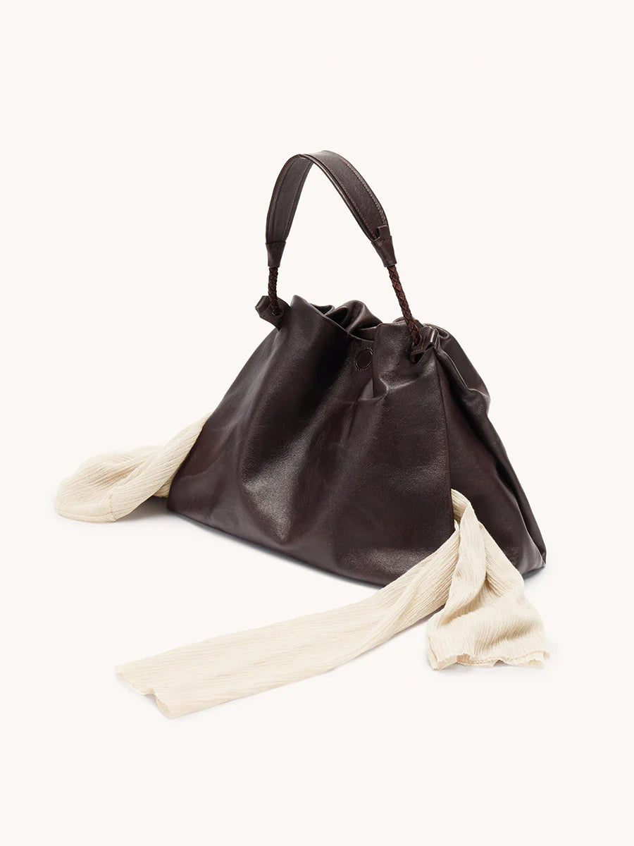 Küçük Gather Çanta Seti – Abanoz (Kontrast Ton)