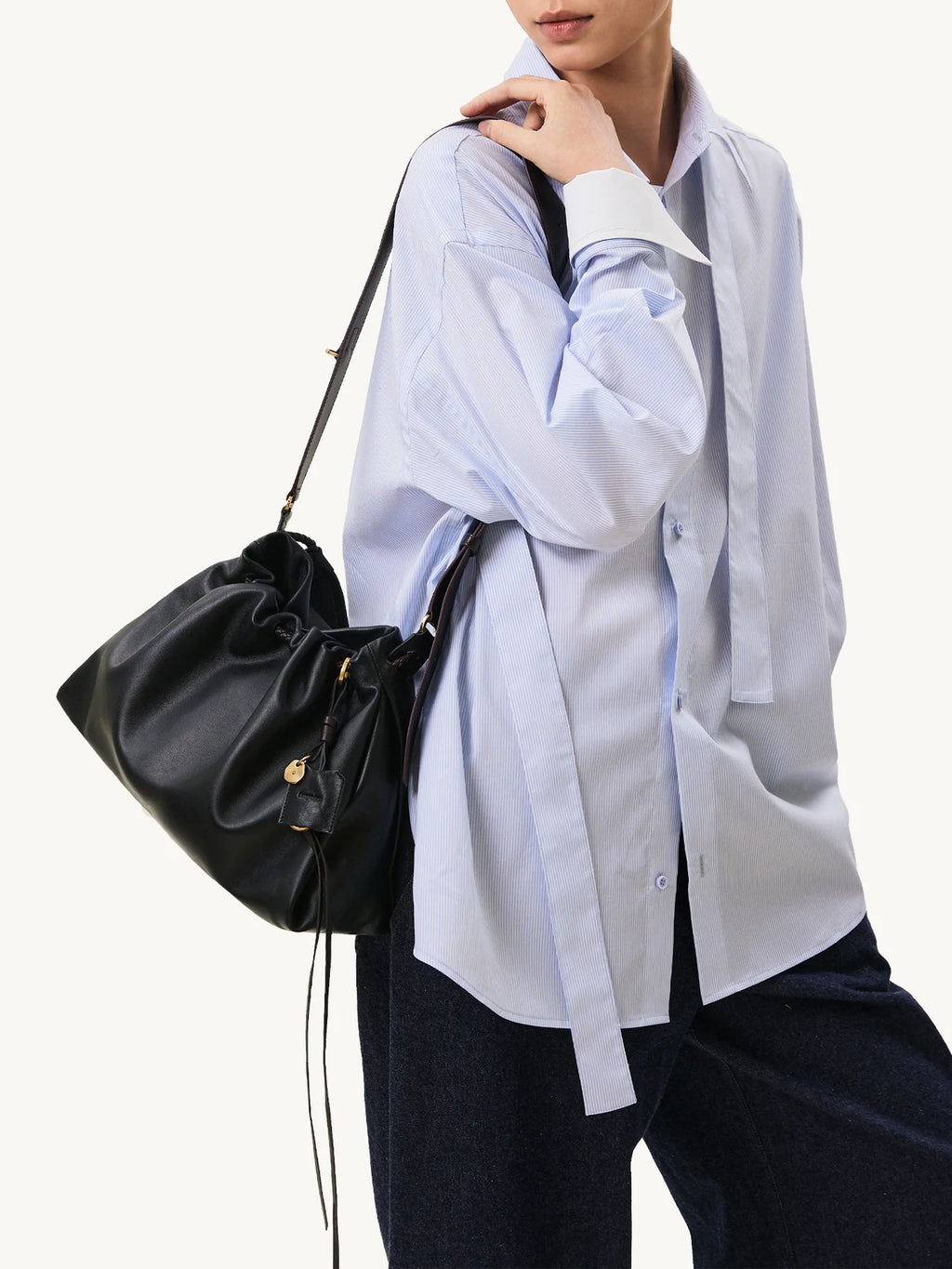 Küçük Gather Çanta Seti – Oniks