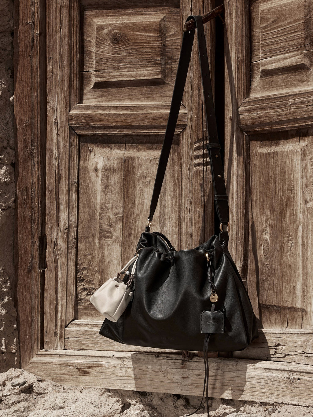 Küçük Gather Çanta Seti – Oniks