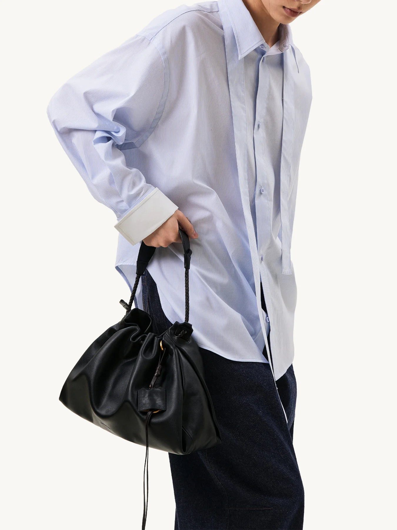 Küçük Gather Çanta Seti – Oniks