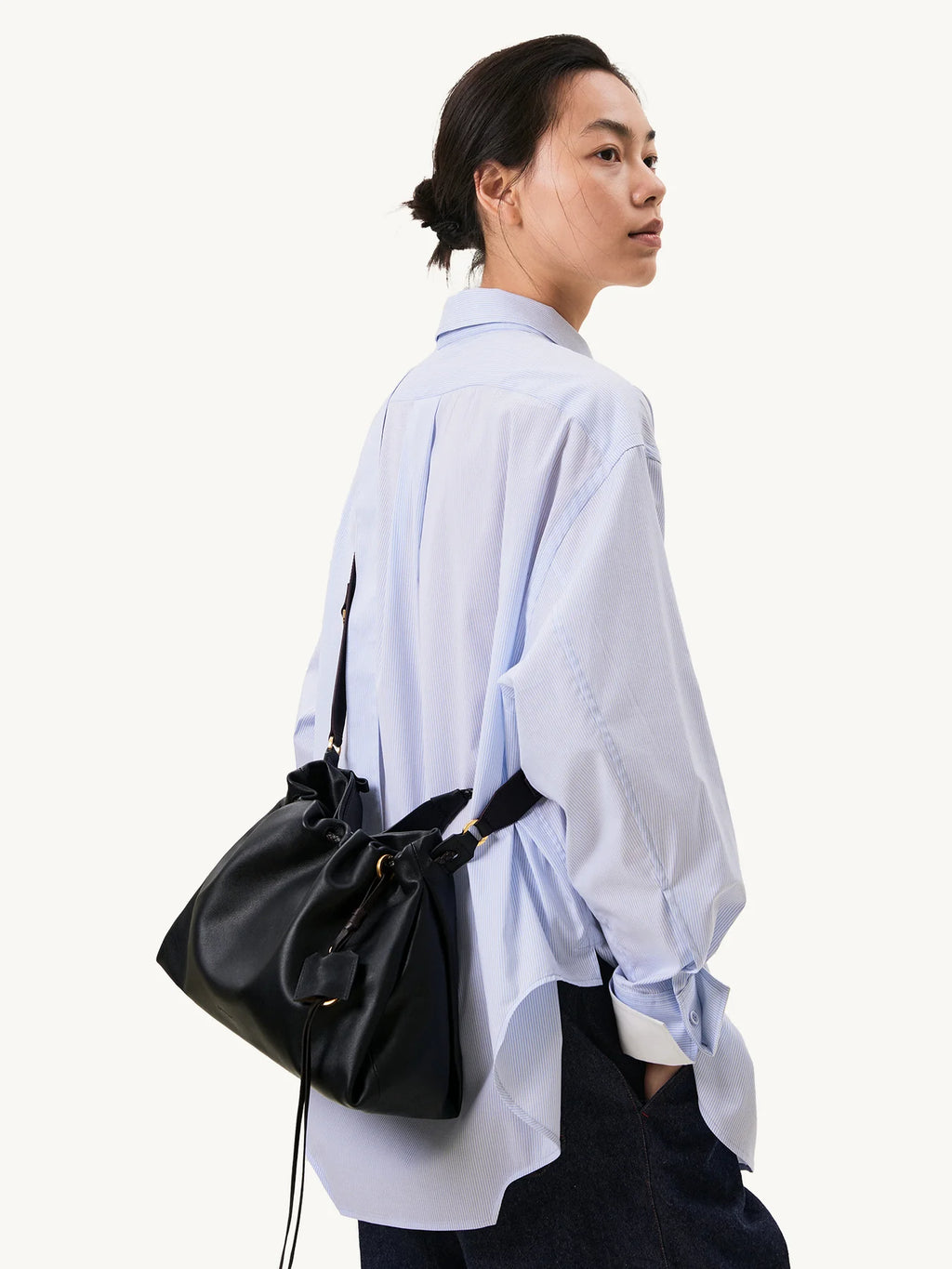 Küçük Gather Çanta Seti – Oniks